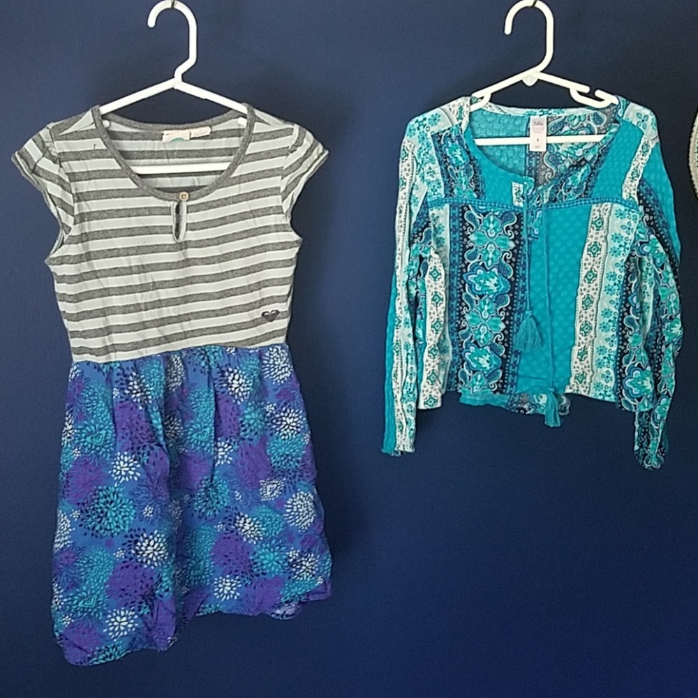 Blue Bundle #2! Roxy dress + Justice top 6/7